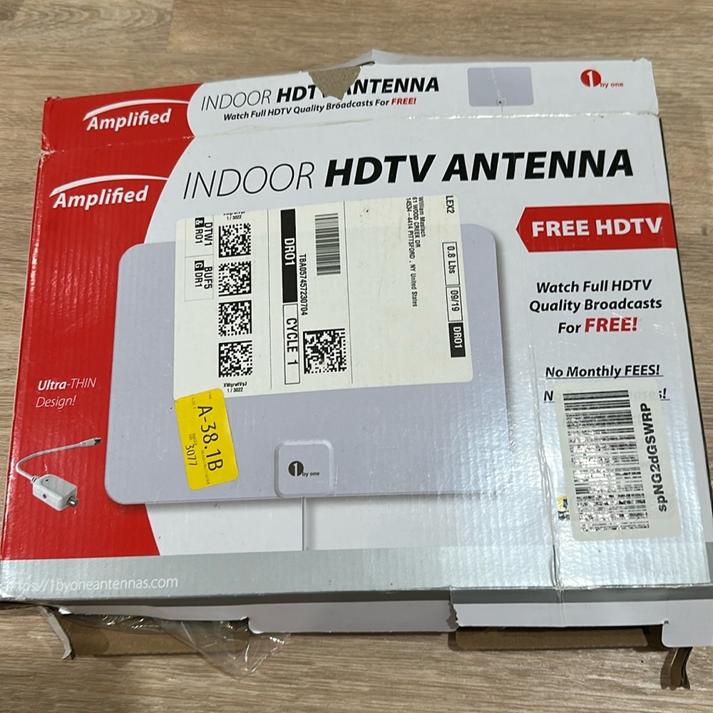 New Amplified Indoor HDTV Antenna for local channels stations free